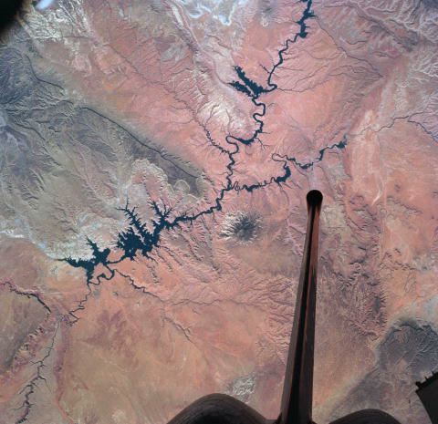 Lake Powell as seen from the Space Shuttle
